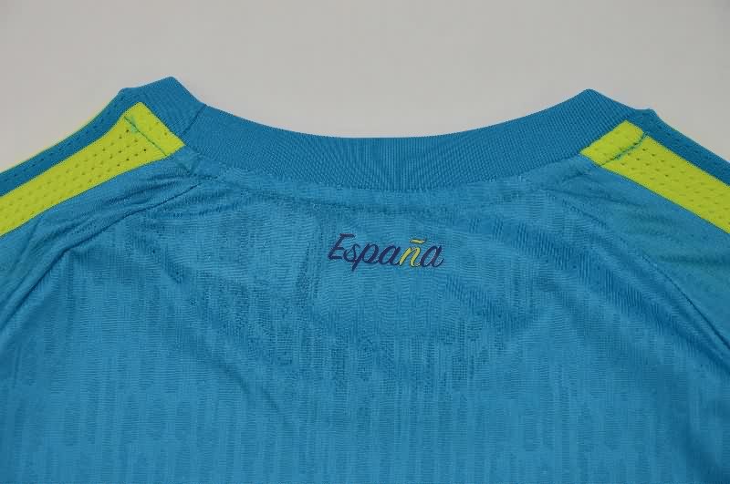 AAA Quality Spain 2026 World Cup Goalkeeper Blue Soccer Jersey (Player)