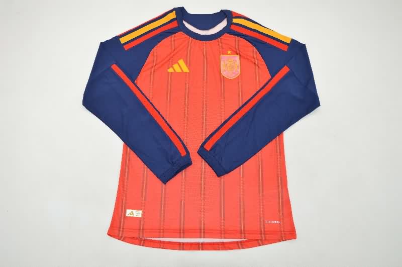 AAA Quality Spain 2026 World Cup Home Long Sleeve Soccer Jersey (Player)