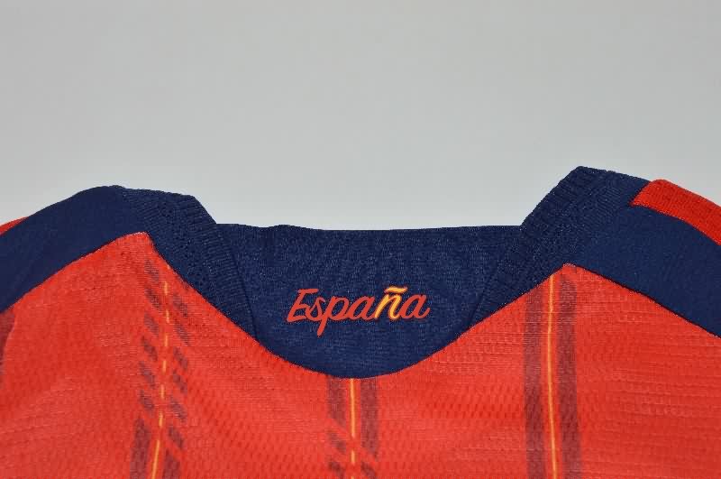 AAA Quality Spain 2026 World Cup Home Long Sleeve Soccer Jersey (Player)