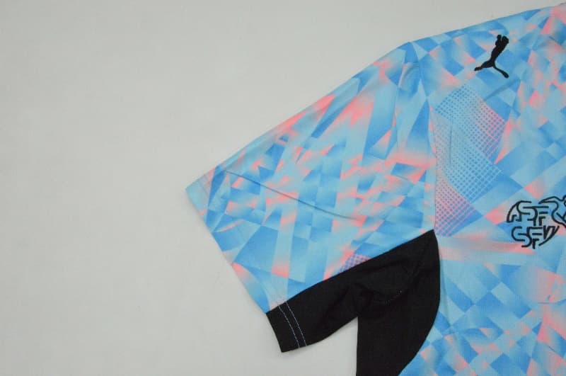 AAA Quality Switzerland 2026 Goalkeeper Blue Soccer Jersey