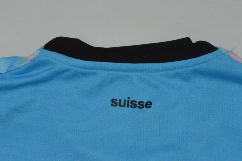 AAA Quality Switzerland 2026 Goalkeeper Blue Soccer Jersey