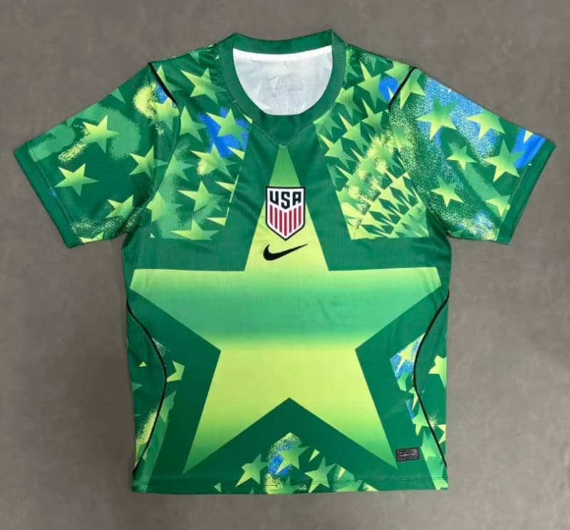 AAA Quality USA 2026 Goalkeeper Green Soccer Jersey