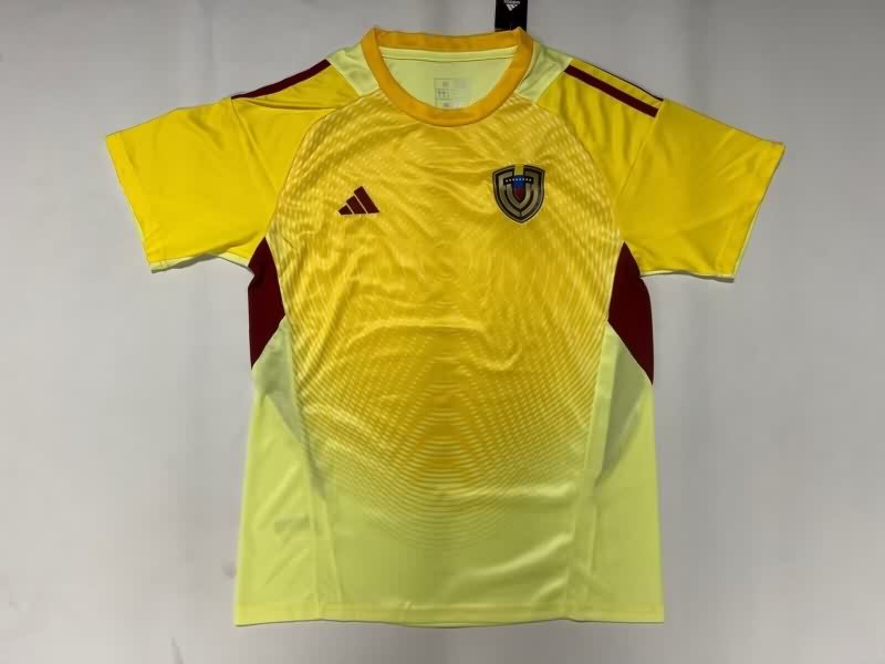 AAA Quality Venezuela 2025 Goalkeeper Yellow Soccer Jersey