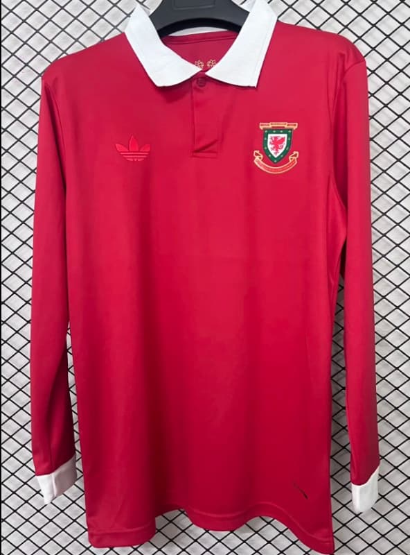AAA Quality Wales 2026 150th Anniversary Long Sleeve Soccer Jersey