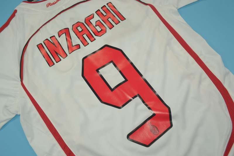 AC Milan Soccer Jersey Away Final Retro Replica 2006/07
