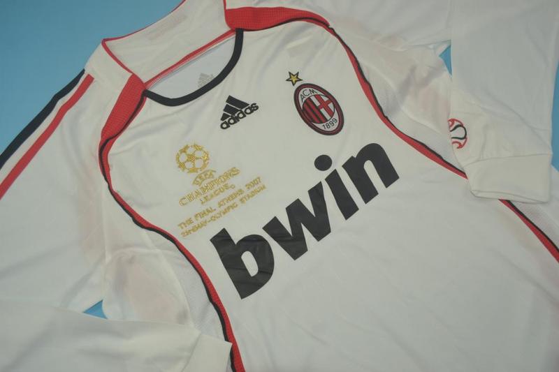 AC Milan Soccer Jersey Away Final Long Retro Replica 2006/07
