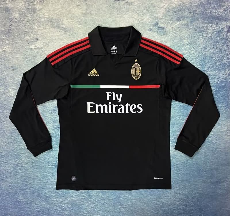 AAA Quality AC Milan 2011/12 Third Retro Long Sleeve Soccer Jersey
