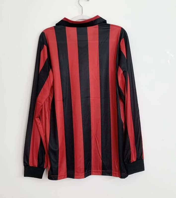 AC Milan Soccer Jersey Home Long Sleeve Retro Replica 1988/89