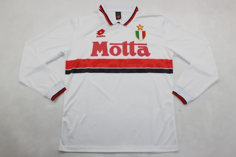 AC Milan Soccer Jersey Away Long Sleeve Retro Replica 1993/94
