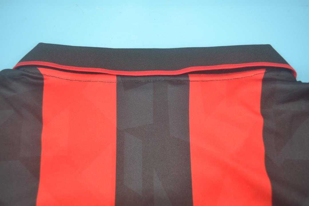 AC Milan Soccer Jersey Home Retro Replica 1993/94