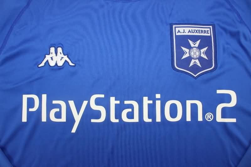AJ Auxerre Soccer Jersey Away Long Sleeve Retro Replica 2003/04