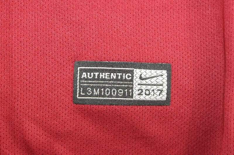 AAA Quality AS Roma 2017/18 Home Long Sleeve Retro Soccer Jersey