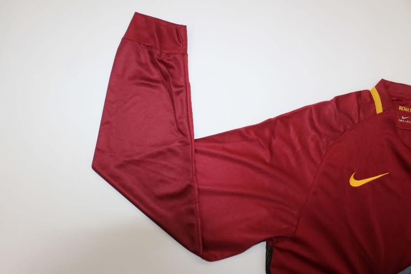 AAA Quality AS Roma 2017/18 Home Long Sleeve Retro Soccer Jersey