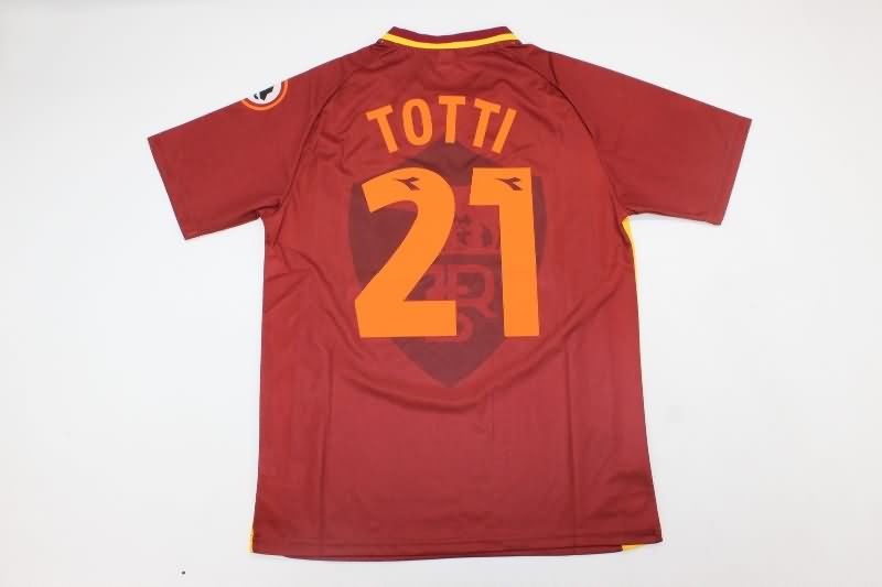 AS Roma Soccer Jersey Home Retro Replica 1997/98