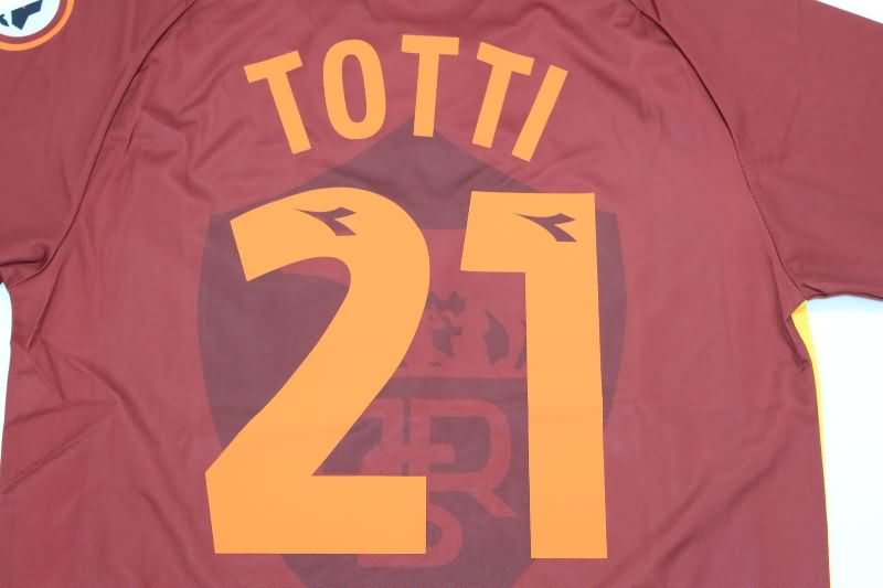 AS Roma Soccer Jersey Home Retro Replica 1997/98