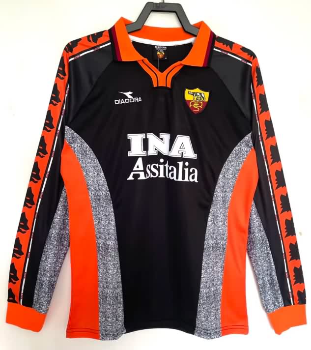 AAA Quality AS Roma 1998/99 Third Long Sleeve Retro Soccer Jersey