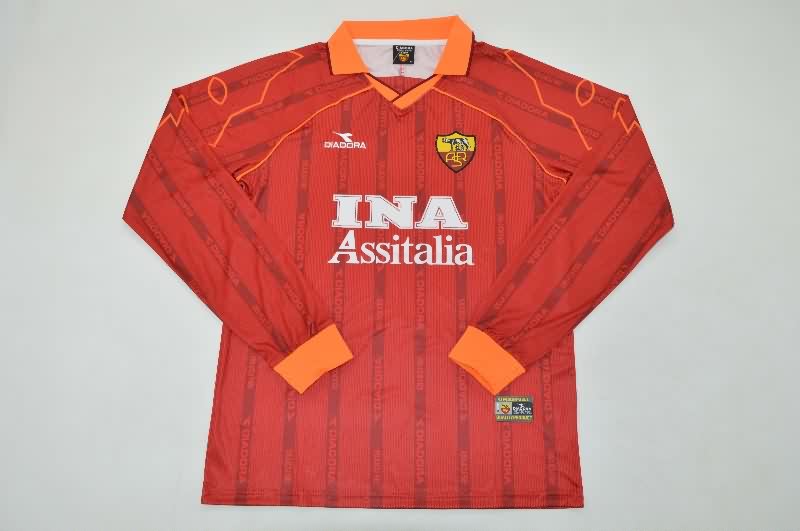 AAA Quality AS Roma 1999/00 Home Retro Long Sleeve Soccer Jersey