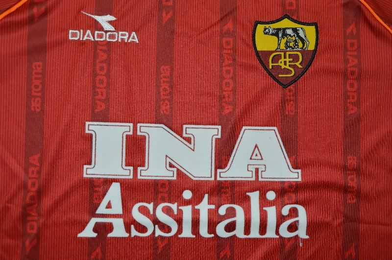 AAA Quality AS Roma 1999/00 Home Retro Long Sleeve Soccer Jersey