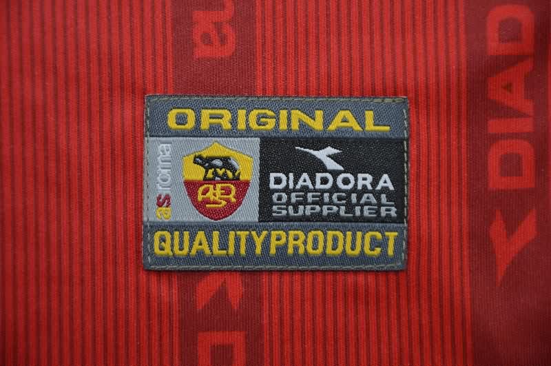 AAA Quality AS Roma 1999/00 Home Retro Long Sleeve Soccer Jersey