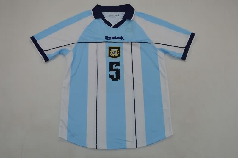 Argentina Soccer Jersey Home Retro Replica 2001