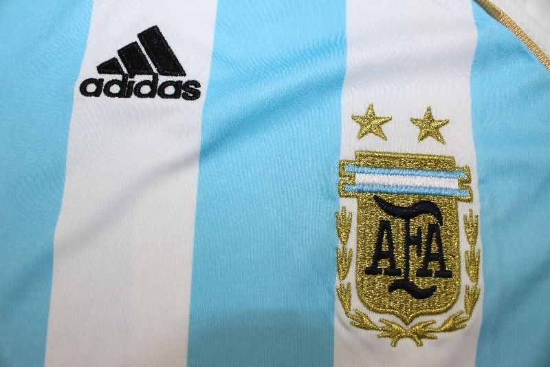 Argentina Soccer Jersey Home Long Sleeve Retro Replica 2006