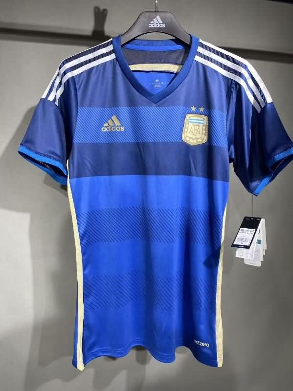 AAA Quality Argentina 2014 Away Retro Soccer Jersey(Player)