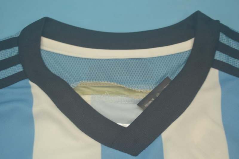 Argentina Soccer Jersey Home Long Sleeve Retro (Player) 2014