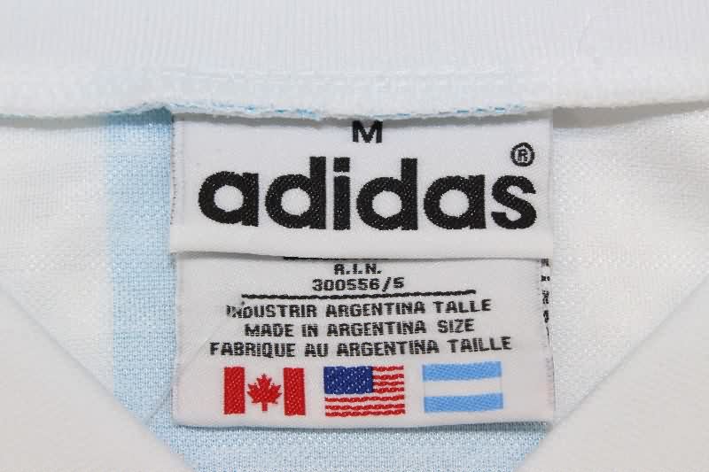 AAA Quality Argentina 1996/97 Home Long Sleeve Retro Soccer Jersey