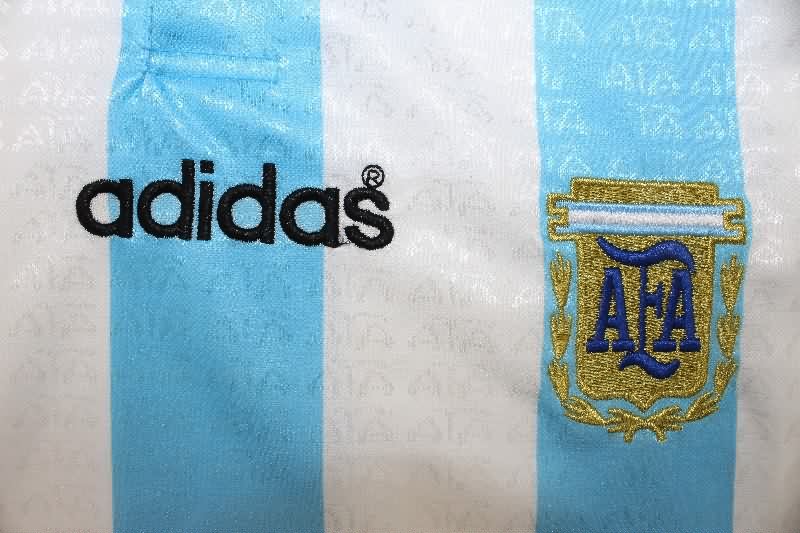 AAA Quality Argentina 1996/97 Home Long Sleeve Retro Soccer Jersey