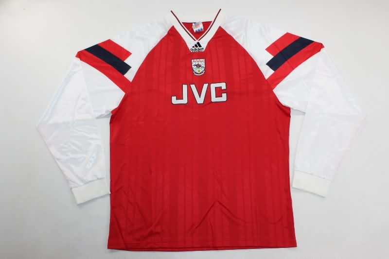 Arsenal Soccer Jersey Home Retro Long Sleeve Replica 1992/94