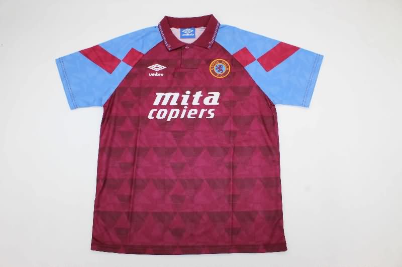 AAA Quality Aston Villa 1990/92 Home Retro Soccer Jersey AAA Quality Aston Villa 1990/92 Home Retro Soccer Jersey
