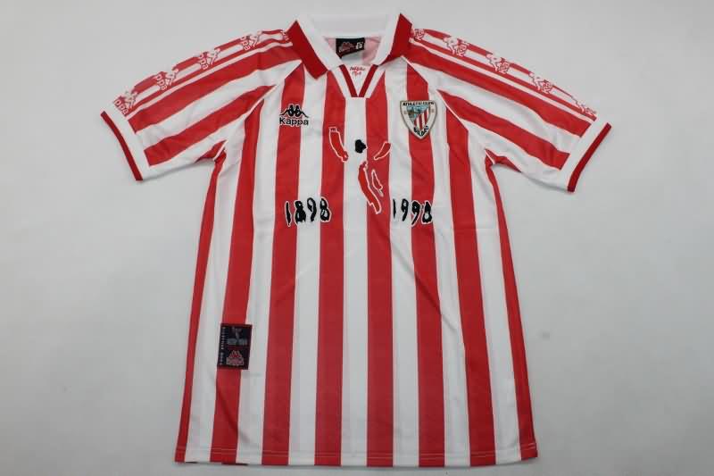 Athletic Bilbao Soccer Jersey Anniversary Home Retro Replica 100TH