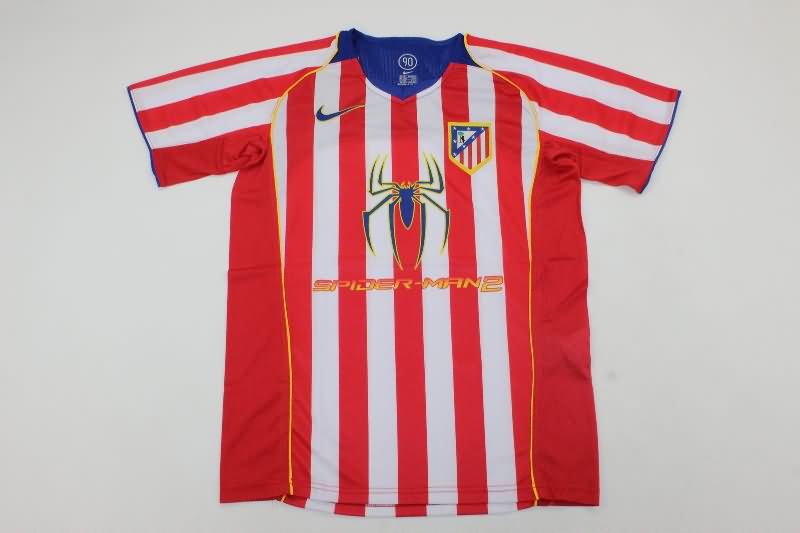 Atletico Madrid Soccer Jersey Home Retro Replica 2004/05 Atletico Madrid Soccer Jersey Home Retro Replica 2004/05