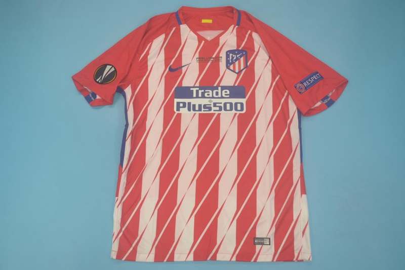 Atletico Madrid Soccer Jersey Europa Retro Replica 2017/18 Atletico Madrid Soccer Jersey Europa Retro Replica 2017/18