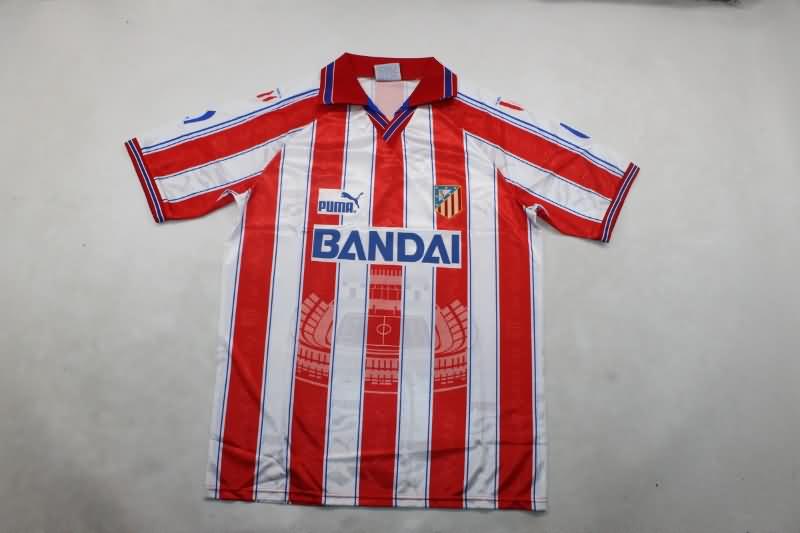 Atletico Madrid Soccer Jersey Home Retro Replica 1996/97 Atletico Madrid Soccer Jersey Home Retro Replica 1996/97