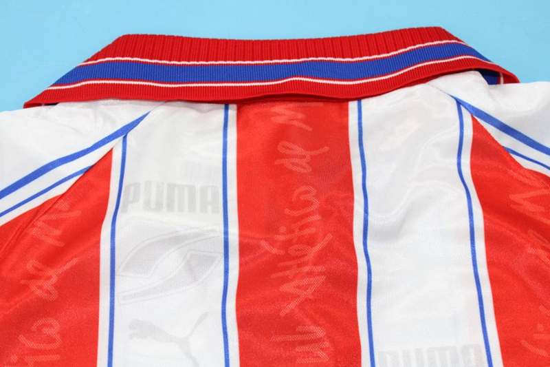 Atletico Madrid Soccer Jersey Home Retro Replica 1996/97
