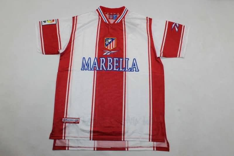 Atletico Madrid Soccer Jersey Home Retro Replica 1999/00 Atletico Madrid Soccer Jersey Home Retro Replica 1999/00