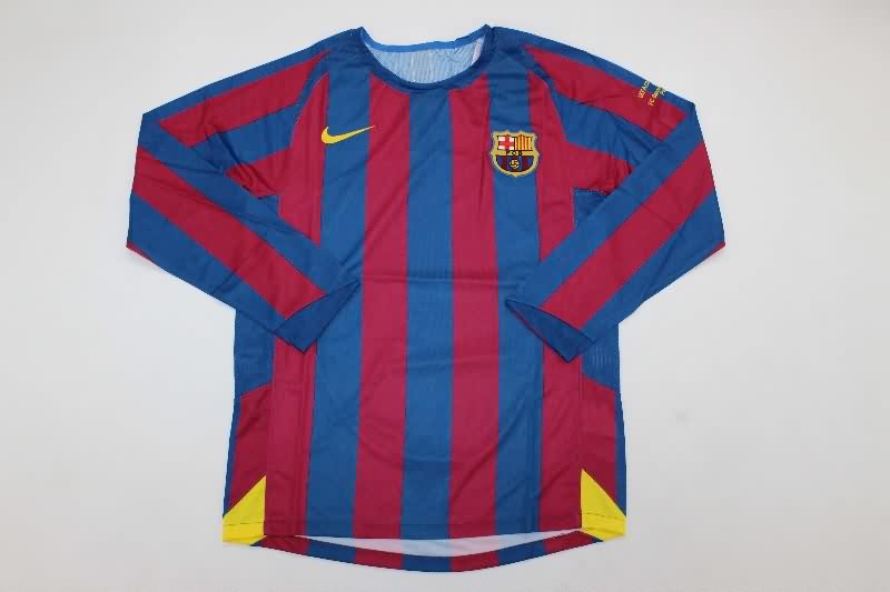 AAA Quality Barcelona 2005/06 Home UCL Long Retro Soccer Jersey