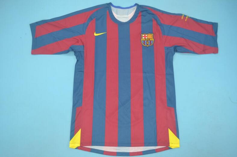Barcelona Soccer Jersey Home UCL Retro Replica 2005/06