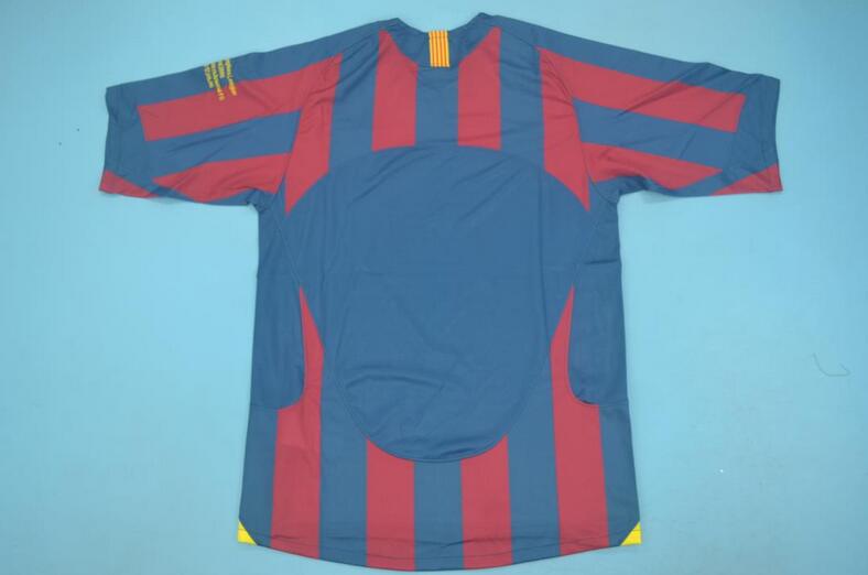 Barcelona Soccer Jersey Home UCL Retro Replica 2005/06