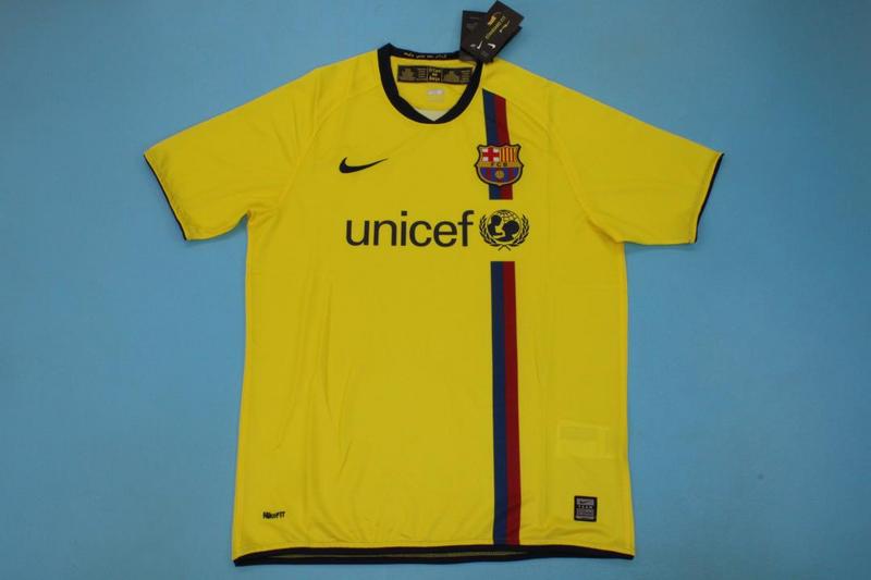 Barcelona Soccer Jersey Away Retro Replica 2008/09