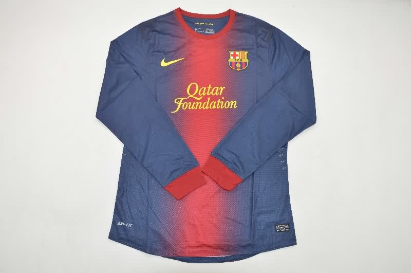 AAA Quality Barcelona 2012/13 Home Long Slevee Retro Soccer Jersey (Player)