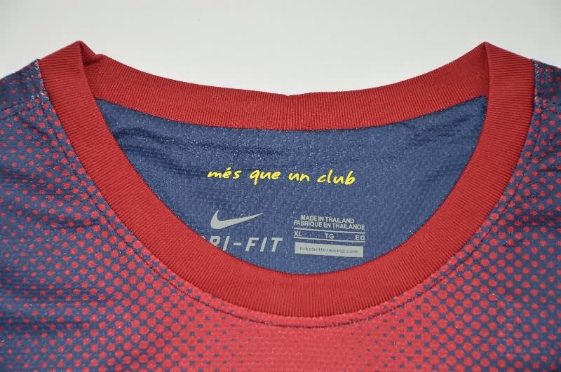 AAA Quality Barcelona 2012/13 Home Long Slevee Retro Soccer Jersey (Player)