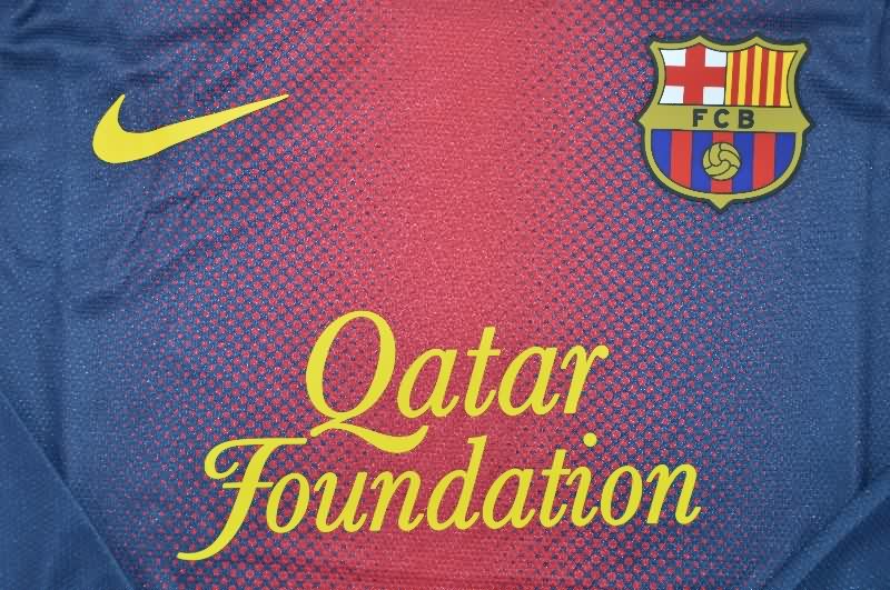 AAA Quality Barcelona 2012/13 Home Long Slevee Retro Soccer Jersey (Player)