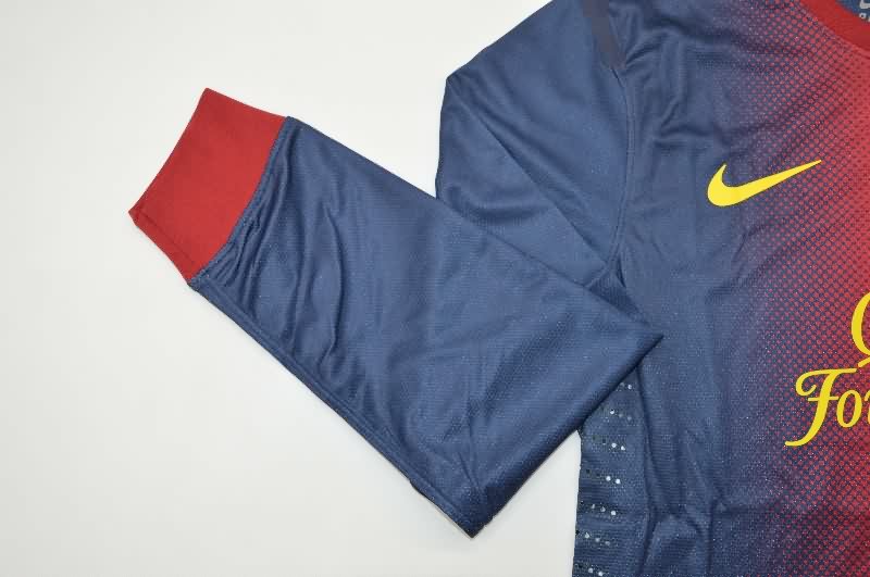 AAA Quality Barcelona 2012/13 Home Long Slevee Retro Soccer Jersey (Player)