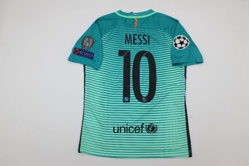 Barcelona Soccer Jersey Third Retro Replica 2016/17