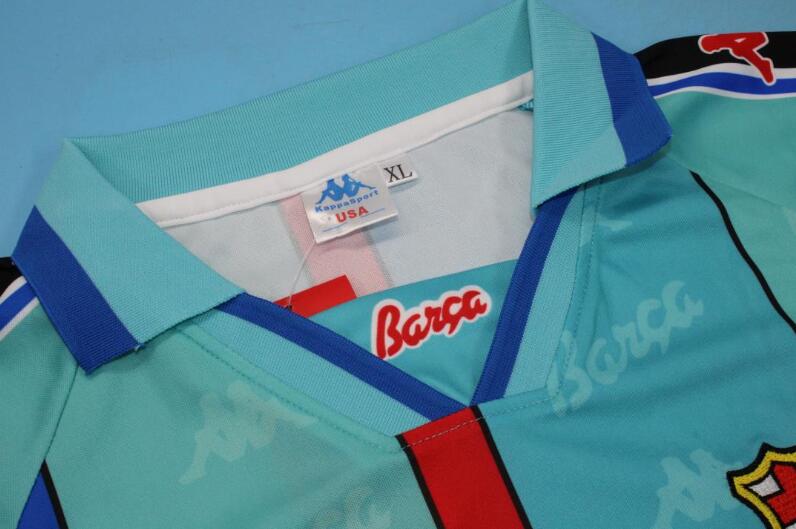 Barcelona Soccer Jersey Away Retro Replica 1995/97
