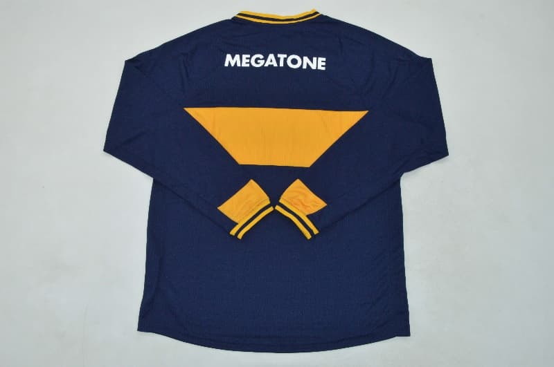 AAA Quality Boca Juniors 2006/07 Home Retro Long Sleeve Soccer Jersey