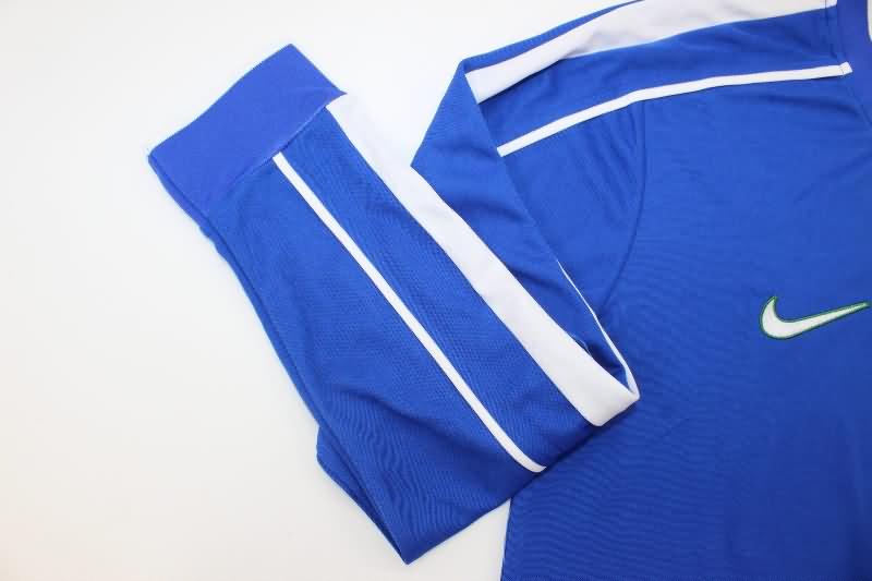 Brazil Soccer Jersey Away Long Sleeve Retro Replica 1998