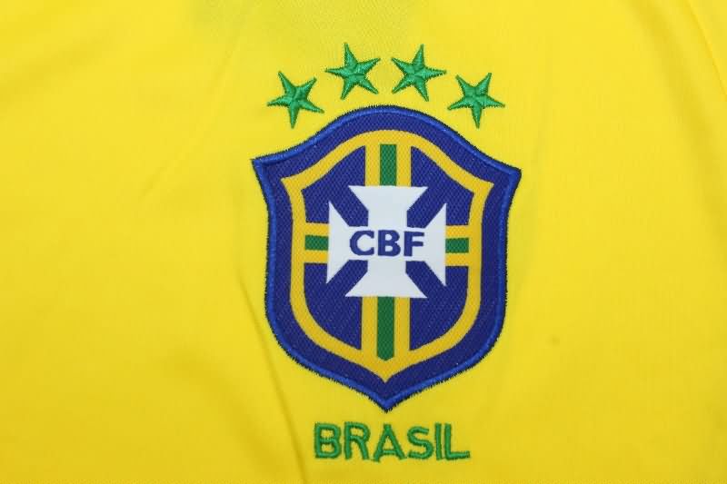 Brazil Soccer Jersey Home Long Sleeve Retro Replica 2002